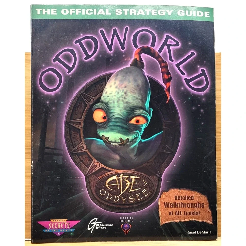 Oddworld Abe's Oddysee Prima Official Strategy Strategy Guide PS1/PC